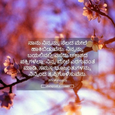 Picture 05 - ಯೆಹೆಜ್ಕೇಲನು 32:4 KANIRV - ನಾನು ನಿನ್ನನ್ನು - Bible Verse Picture