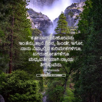 Picture 05 - ಯೆಹೆಜ್ಕೇಲನು 34:17 KANIRV - “‘ಕರ್ತನಾದ ಯೆಹೋವನು - Bible Verse Picture