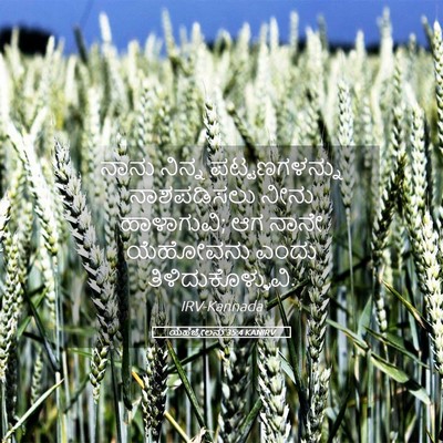 Picture 05 - ಯೆಹೆಜ್ಕೇಲನು 35:4 KANIRV - ನಾನು ನಿನ್ನ - Bible Verse Picture