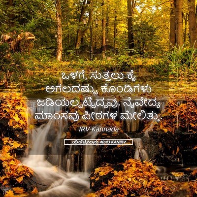 Picture 05 - ಯೆಹೆಜ್ಕೇಲನು 40:43 KANIRV - ಒಳಗೆ, ಸುತ್ತಲು ಕೈ - Bible Verse Picture