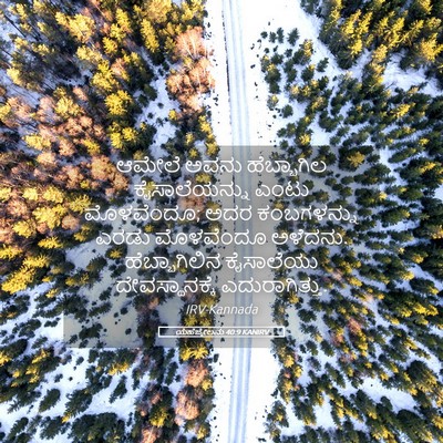 Picture 05 - ಯೆಹೆಜ್ಕೇಲನು 40:9 KANIRV - ಆಮೇಲೆ ಅವನು - Bible Verse Picture