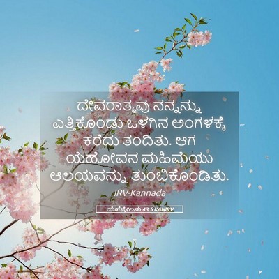 Picture 05 - ಯೆಹೆಜ್ಕೇಲನು 43:5 KANIRV - ದೇವರಾತ್ಮವು - Bible Verse Picture
