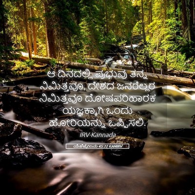 Picture 05 - ಯೆಹೆಜ್ಕೇಲನು 45:22 KANIRV - ಆ ದಿನದಲ್ಲಿ - Bible Verse Picture