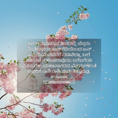 Picture 05 - ಯೆಹೆಜ್ಕೇಲನು 47:10 KANIRV - ಆಗ ಆ ಸಮುದ್ರದ - Bible Verse Picture