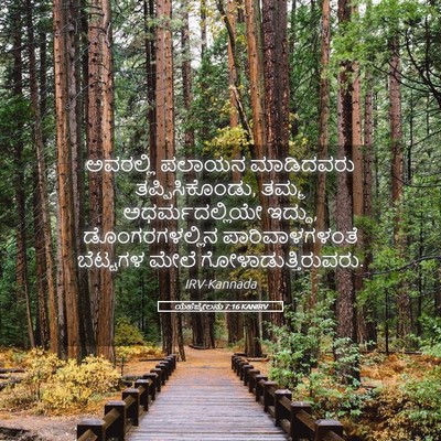 Picture 05 - ಯೆಹೆಜ್ಕೇಲನು 7:16 KANIRV - ಅವರಲ್ಲಿ ಪಲಾಯನ - Bible Verse Picture