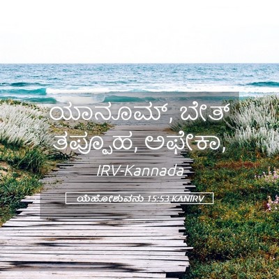 Picture 05 - ಯೆಹೋಶುವನು 15:53 KANIRV - ಯಾನೂಮ್, ಬೇತ್ - Bible Verse Picture
