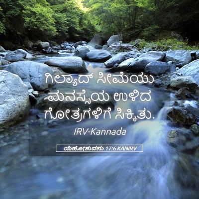 Picture 05 - ಯೆಹೋಶುವನು 17:6 KANIRV - ಗಿಲ್ಯಾದ್ ಸೀಮೆಯು - Bible Verse Picture