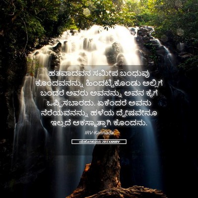 Picture 05 - ಯೆಹೋಶುವನು 20:5 KANIRV - ಹತವಾದವನ ಸಮೀಪ - Bible Verse Picture