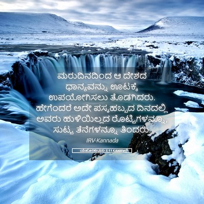 Picture 05 - ಯೆಹೋಶುವನು 5:11 KANIRV - ಮರುದಿನದಿಂದ ಆ ದೇಶದ - Bible Verse Picture