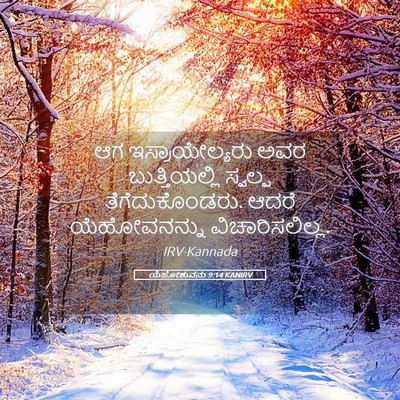 Picture 05 - ಯೆಹೋಶುವನು 9:14 KANIRV - ಆಗ ಇಸ್ರಾಯೇಲ್ಯರು - Bible Verse Picture