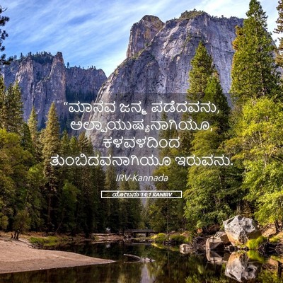 Picture 05 - ಯೋಬನು 14:1 KANIRV - “ಮಾನವ ಜನ್ಮ - Bible Verse Picture