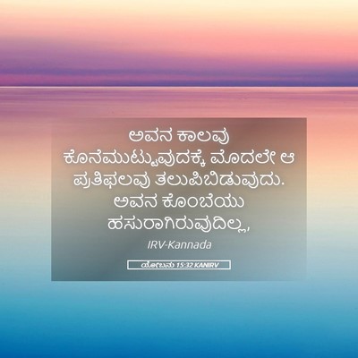 Picture 05 - ಯೋಬನು 15:32 KANIRV - ಅವನ ಕಾಲವು - Bible Verse Picture