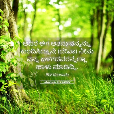 Picture 05 - ಯೋಬನು 16:7 KANIRV - ಆದರೆ ಈಗ ಆತನು - Bible Verse Picture