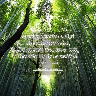 Picture 05 - ಯೋಬನು 19:12 KANIRV - ಆತನ ದಂಡುಗಳು - Bible Verse Picture