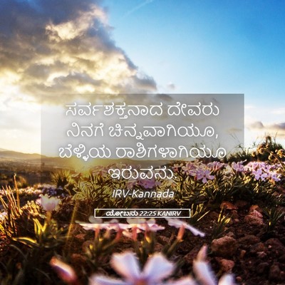 Picture 05 - ಯೋಬನು 22:25 KANIRV - ಸರ್ವಶಕ್ತನಾದ ದೇವರು - Bible Verse Picture