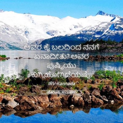 Picture 05 - ಯೋಬನು 30:2 KANIRV - ಅವರ ಕೈ ಬಲದಿಂದ ನನಗೆ - Bible Verse Picture
