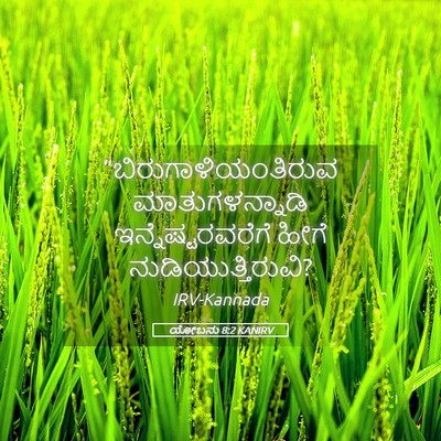 Picture 05 - ಯೋಬನು 8:2 KANIRV - “ಬಿರುಗಾಳಿಯಂತಿರುವ - Bible Verse Picture