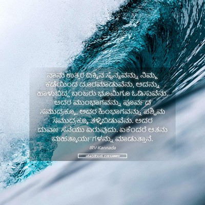 Picture 05 - ಯೋವೇಲನು 2:20 KANIRV - ನಾನು ಉತ್ತರ - Bible Verse Picture