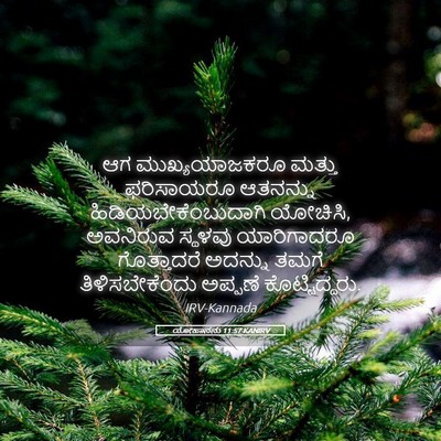 Picture 05 - ಯೋಹಾನನು 11:57 KANIRV - ಆಗ ಮುಖ್ಯಯಾಜಕರೂ - Bible Verse Picture