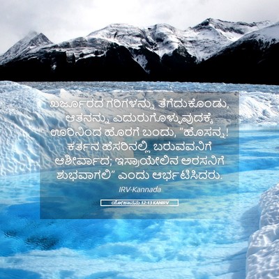 Picture 05 - ಯೋಹಾನನು 12:13 KANIRV - ಖರ್ಜೂರದ ಗರಿಗಳನ್ನು - Bible Verse Picture
