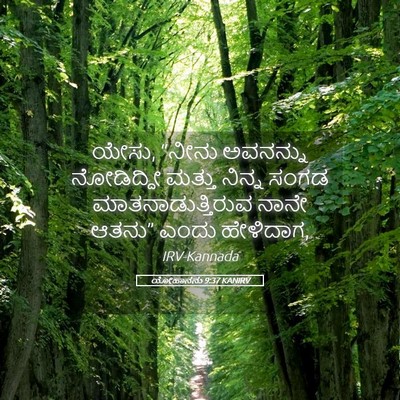 Picture 05 - ಯೋಹಾನನು 9:37 KANIRV - ಯೇಸು, “ನೀನು - Bible Verse Picture