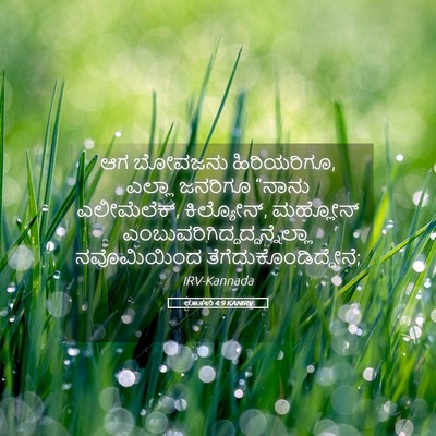 Picture 05 - ರೂತಳು 4:9 KANIRV - ಆಗ ಬೋವಜನು - Bible Verse Picture