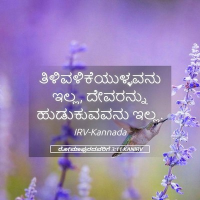Picture 05 - ರೋಮಾಪುರದವರಿಗೆ 3:11 KANIRV -  - Bible Verse Picture