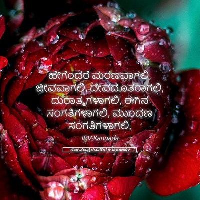 Picture 05 - ರೋಮಾಪುರದವರಿಗೆ 8:38 KANIRV - ಹೇಗೆಂದರೆ - Bible Verse Picture