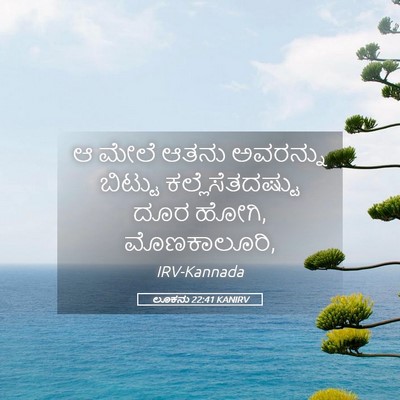 Picture 05 - ಲೂಕನು 22:41 KANIRV - ಆ ಮೇಲೆ ಆತನು - Bible Verse Picture
