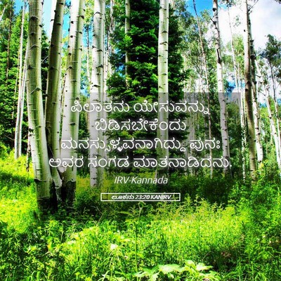 Picture 05 - ಲೂಕನು 23:20 KANIRV - ಪಿಲಾತನು ಯೇಸುವನ್ನು - Bible Verse Picture