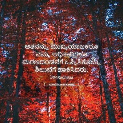 Picture 05 - ಲೂಕನು 24:20 KANIRV - ಆತನನ್ನು - Bible Verse Picture