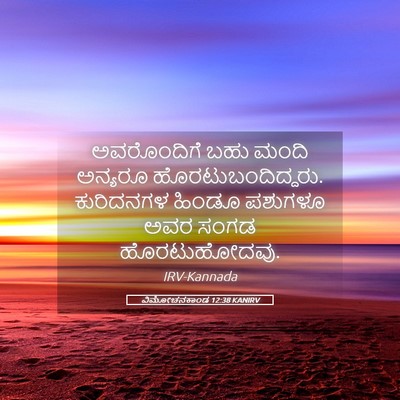 Picture 05 - ವಿಮೋಚನಕಾಂಡ 12:38 KANIRV - ಅವರೊಂದಿಗೆ ಬಹು - Bible Verse Picture