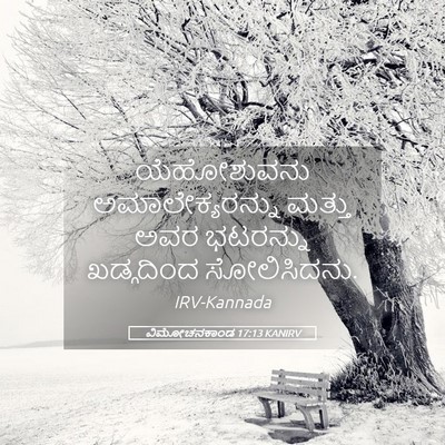 Picture 05 - ವಿಮೋಚನಕಾಂಡ 17:13 KANIRV - ಯೆಹೋಶುವನು - Bible Verse Picture
