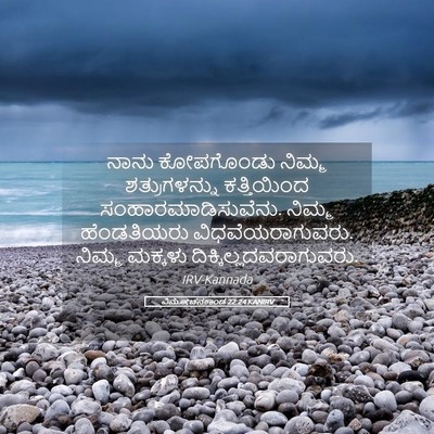 Picture 05 - ವಿಮೋಚನಕಾಂಡ 22:24 KANIRV - ನಾನು ಕೋಪಗೊಂಡು - Bible Verse Picture