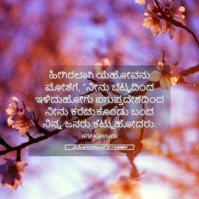 Picture 05 - ವಿಮೋಚನಕಾಂಡ 32:7 KANIRV - ಹೀಗಿರಲಾಗಿ ಯೆಹೋವನು - Bible Verse Picture