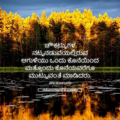 Picture 05 - ವಿಮೋಚನಕಾಂಡ 36:33 KANIRV - ಚೌಕಟ್ಟುಗಳ - Bible Verse Picture