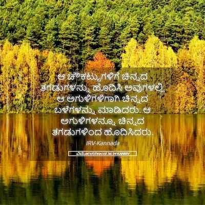 Picture 05 - ವಿಮೋಚನಕಾಂಡ 36:34 KANIRV - ಆ ಚೌಕಟ್ಟುಗಳಿಗೆ - Bible Verse Picture