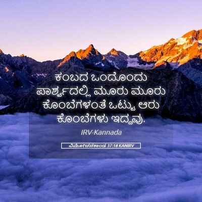Picture 05 - ವಿಮೋಚನಕಾಂಡ 37:18 KANIRV - ಕಂಬದ ಒಂದೊಂದು - Bible Verse Picture