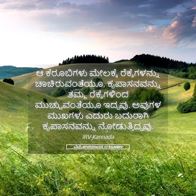 Picture 05 - ವಿಮೋಚನಕಾಂಡ 37:9 KANIRV - ಆ ಕೆರೂಬಿಗಳು - Bible Verse Picture