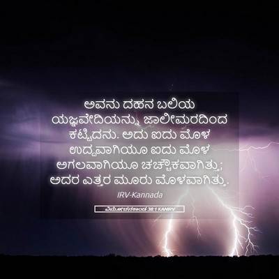 Picture 05 - ವಿಮೋಚನಕಾಂಡ 38:1 KANIRV - ಅವನು ದಹನ ಬಲಿಯ - Bible Verse Picture