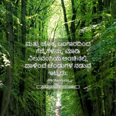 Picture 05 - ವಿಮೋಚನಕಾಂಡ 39:25 KANIRV - ಮತ್ತು ಚೊಕ್ಕ - Bible Verse Picture