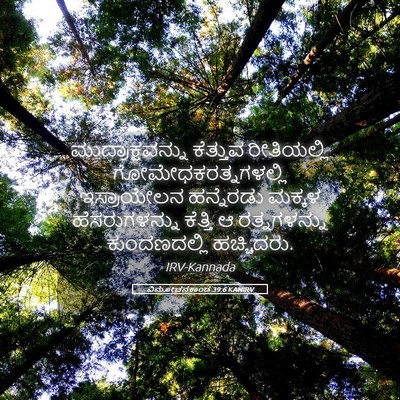 Picture 05 - ವಿಮೋಚನಕಾಂಡ 39:6 KANIRV - ಮುದ್ರಾಕ್ಷವನ್ನು - Bible Verse Picture
