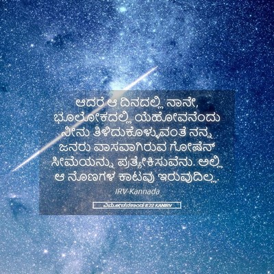Picture 05 - ವಿಮೋಚನಕಾಂಡ 8:22 KANIRV - ಆದರೆ ಆ ದಿನದಲ್ಲಿ - Bible Verse Picture