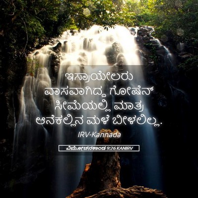 Picture 05 - ವಿಮೋಚನಕಾಂಡ 9:26 KANIRV - ಇಸ್ರಾಯೇಲರು - Bible Verse Picture