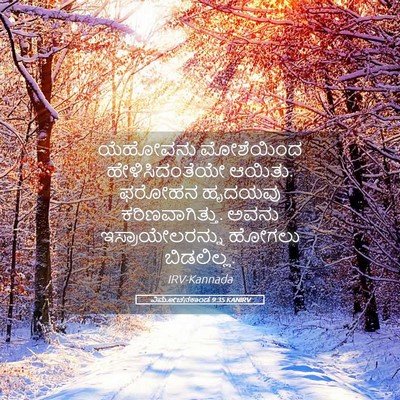Picture 05 - ವಿಮೋಚನಕಾಂಡ 9:35 KANIRV - ಯೆಹೋವನು ಮೋಶೆಯಿಂದ - Bible Verse Picture