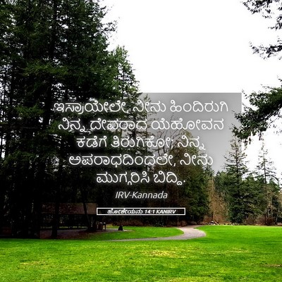 Picture 05 - ಹೋಶೇಯನು 14:1 KANIRV - ಇಸ್ರಾಯೇಲೇ, ನೀನು - Bible Verse Picture