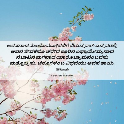 Picture 06 - 1 ಅರಸುಗಳು 11:26 KANIRV - ಅರಸನಾದ - Bible Verse Picture