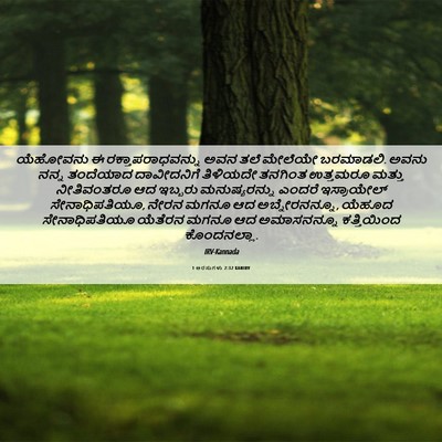 Picture 06 - 1 ಅರಸುಗಳು 2:32 KANIRV - ಯೆಹೋವನು ಈ - Bible Verse Picture