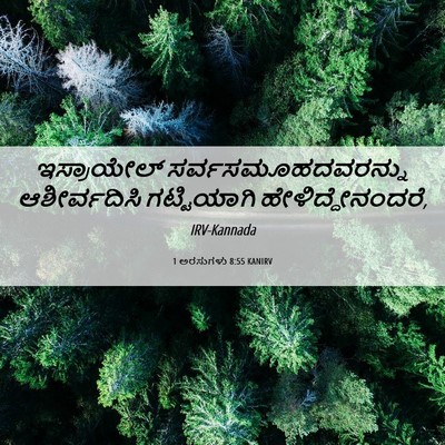 Picture 06 - 1 ಅರಸುಗಳು 8:55 KANIRV - ಇಸ್ರಾಯೇಲ್ - Bible Verse Picture