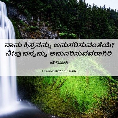 Picture 06 - 1 ಕೊರಿಂಥದವರಿಗೆ 11:1 KANIRV - ನಾನು ಕ್ರಿಸ್ತನನ್ನು - Bible Verse Picture